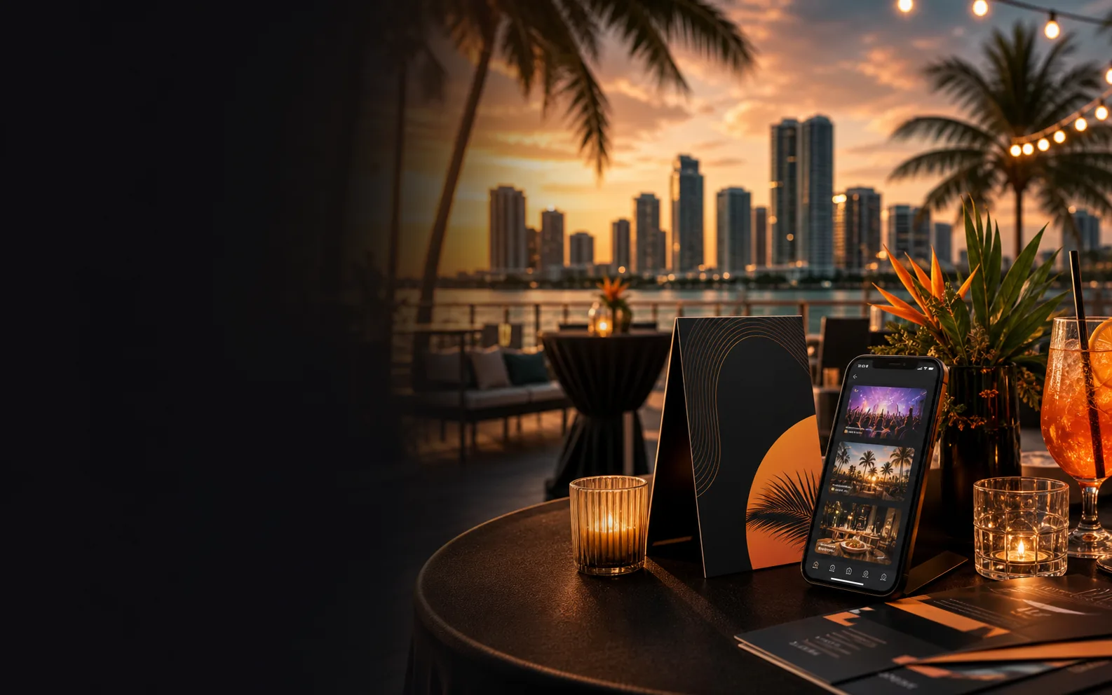 Escena de promoción de marcas y eventos en Miami