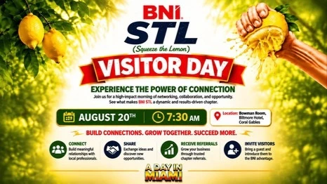 BNI STL Visitor Day 🍋