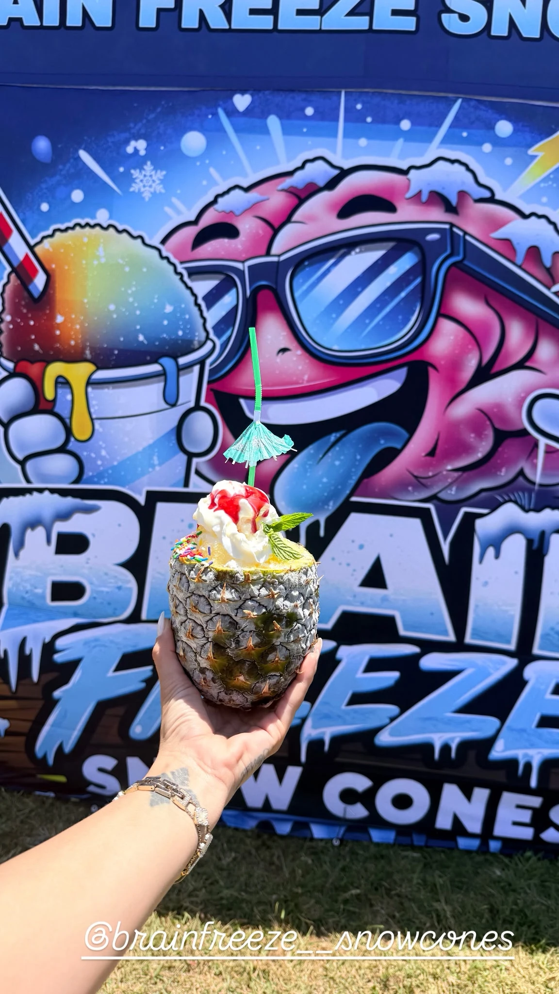 Brain freeze snow cones