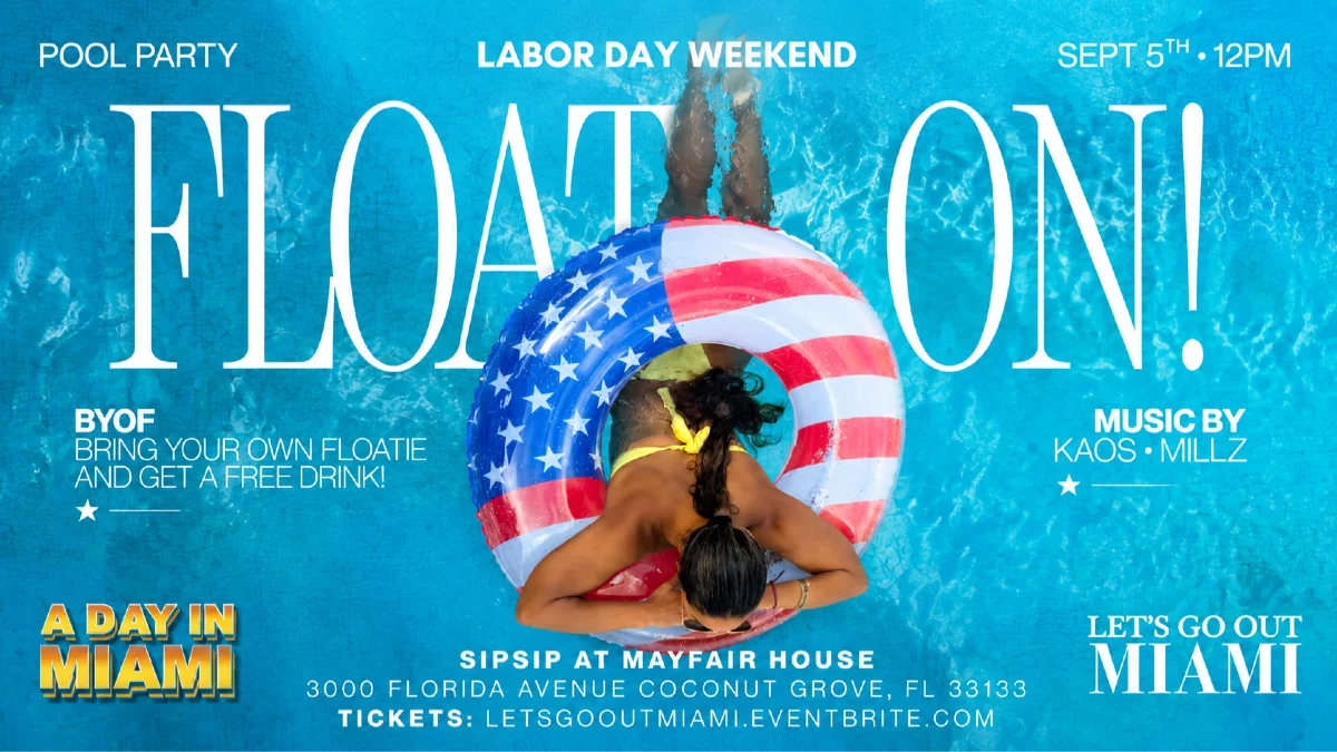 🌊 FLOAT ON! Pool Party 🌊  !( Bring your own float and get a Free drink! 🍹 )!