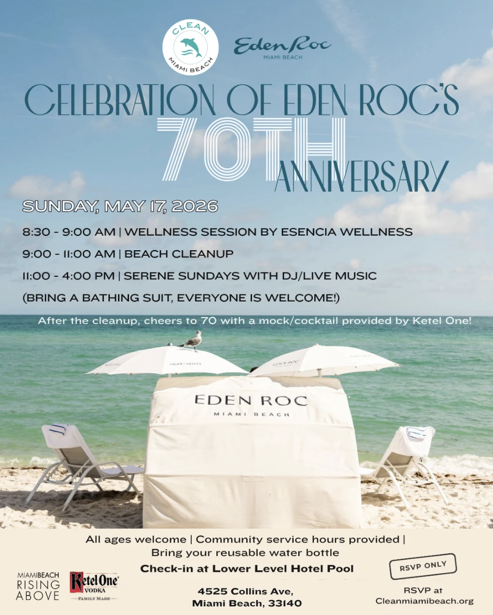 Beach Clean up -Eden Roc