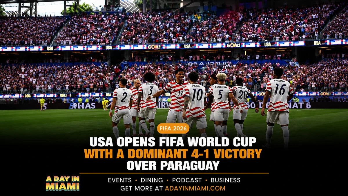 USA OPENS FIFA WORLD CUP WITH A DOMINANT 4-1 VICTORY OVER PARAGUAY
